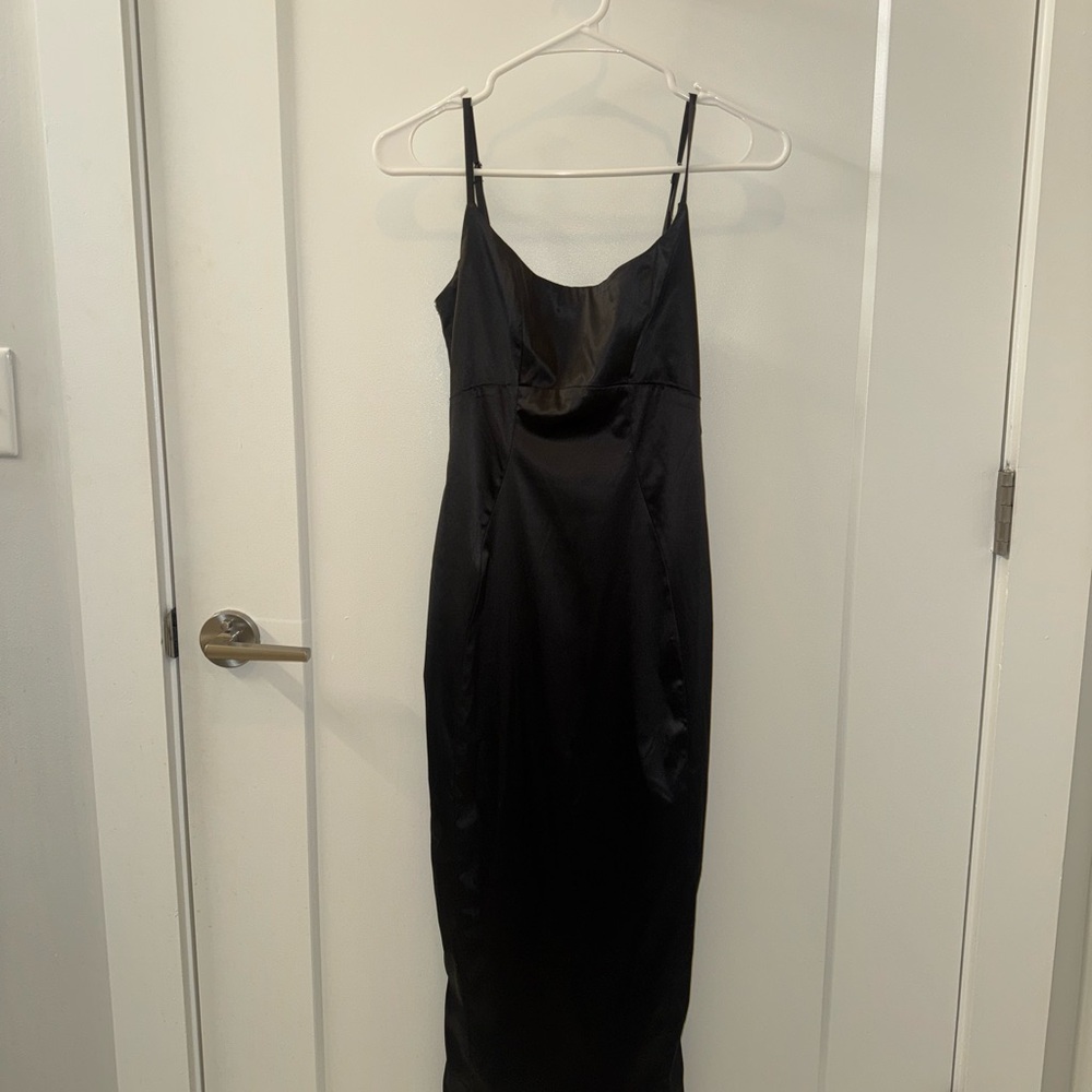 AKIRA Black Spaghetti Strap Slip Dress NWT